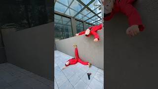 Money Heist vs Police 143 moneyheist parkour police escape shorts hctofficial [upl. by Cordeelia]