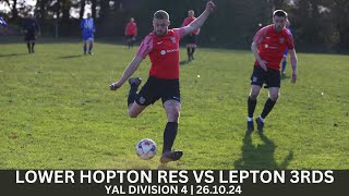 Lower Hopton Reserves Vs Lepton Highlanders 3rds [upl. by Paxton436]