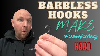 BARBLESS HOOKS make FISHING harder fishing troutfishing freshwaterfish [upl. by Rockie412]