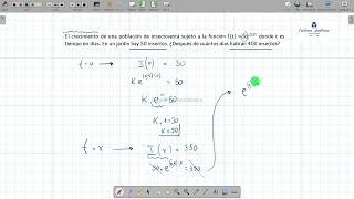 Función exponencial y logarítmica  Problema II [upl. by Garwin]