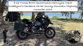 E29 TwoUp BMW Motorcycle Touring Jindabyne to Canberra via Tumut November 2024 [upl. by Royce]