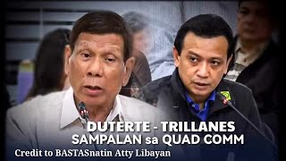 SAMPALAN  TRILLANES vs DUTERTE SA QUAD COMMITTEE FOR SIGNING A WAIVER [upl. by Anhoj315]