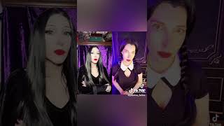 Jessica Felice 4 Morticia Addams Family Halloween Makeup Costume Cosplay SuperFan Hype Shorts [upl. by Maje]