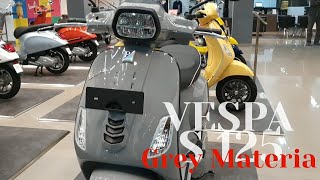 VESPA S 125 iget TERBARU 2022  GREY MATERIA [upl. by Yendirb319]