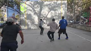 Reggie M and KJ vs Luis S and Mike M 20241014 handball game [upl. by Swithin941]