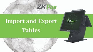 Import and Export Tables in ZKTeco Restaurant POS Software [upl. by Lupiv]