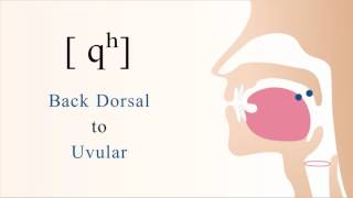 qʰ  unvoiced aspirated back dorsal uvular stop [upl. by Inavoj]