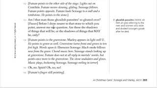 A Christmas Carol Scrooge and Marley Act II Lesson 6 [upl. by Arateehc]