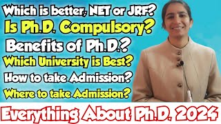 PhD 2024  NetJRF  Which University is Best for PhD  How to take AdmissionInculcateLearning [upl. by Anwahsiek272]