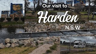 AMAZING SILO ARTWORK amp CASCADING WATER FEATURE at Harden Murrumburrahs [upl. by Pacifica348]