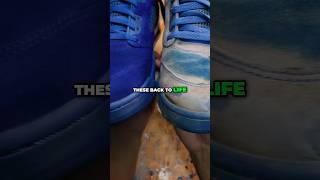 Completely DESTROYED Air Jordan 5 Blue Suede Restoration [upl. by Marigolda]