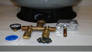 WELLMATE PENTAIR WM6 WM6 20 gallon quick connect  Brass tank tee install kit Free standing Water [upl. by Nolyag]