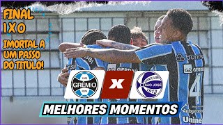 GRÊMIO 1 x 0 SÃO JOSÉ  MELHORES MOMENTOS  FINAL GAUCHÃO SUB20 2024  IDA [upl. by Eillod]