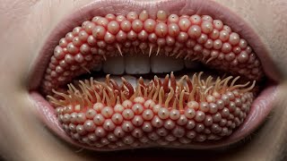 ASMR ANIMATION TREATMENT🚑 Extracting Creepy Crawlies from lips foot face eye mouth nose [upl. by Nosned]