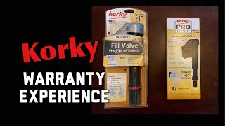 Warranty Replacement of the Korky Toilet Fill Valve [upl. by Sessilu]