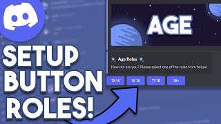 Setup Discord Button Roles 2022 [upl. by Aeynod206]