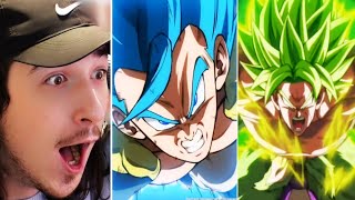 NEW LR BLUE GOGETA amp BROLY ANIMATION REACTION DOKKAN BATTLE 9TH ANNIVERSARY [upl. by Neeuq918]