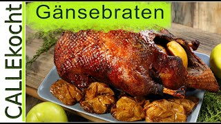 Perfekten Gänsebraten richtig zubereiten  Rezept für knusprige Gans [upl. by Anesor289]