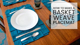 How to Make Woven Placemats  DIY Dinner Table Décor  Everyday Table Setting [upl. by Neeloc]