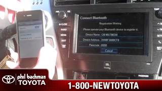 How to pair or add a phone with Bluetooth to a 2013 Toyota Prius V [upl. by Chaing]