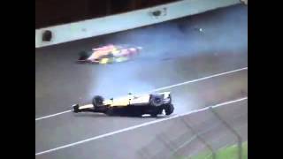 BIG CRASH  HINCHCLIFFE INDY 500 ACCIDENT [upl. by Loree]