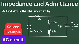 How to find voltage across capacitor in AC circuit   RLC circuit  Impedance  Electrical Engineer [upl. by Bust]