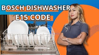 E15 code on Bosch dishwasher [upl. by Hanahs146]