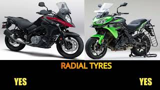 Kawasaki Versys 650 VS Suzuki VStrom 650 XT specs features kawasaki versys650 vstrom650xt [upl. by Roy]