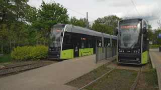 Poland Gorzów Wielkopolski tram 2 ride from Wieprzyce to Katedra [upl. by Elliven631]