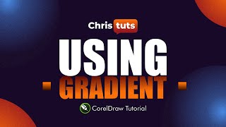 Using Gradients in Simple Typographic Design  Corel Draw [upl. by Telrats183]