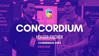 Interview with Holger Fischer from Concordium at Consensus 2024 [upl. by Stevie310]