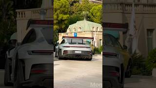 MONACO SUPERCARS automobile monaco porschegt3rs ferraripurosangue monacolife luxury rich [upl. by Enerod]