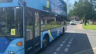 Metrobus 98 going to Southwater from Roffey on route 400 [upl. by Learrsi]