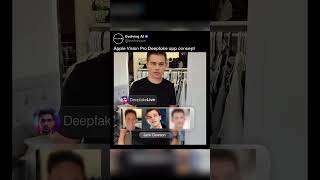 applevisionpro Deepfake app concept 🔥😹 applevision visionpro [upl. by Nawtna212]