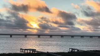 Burning Torch Sunset over Pamlico Sound  Rodanthe’s Fiery Sky [upl. by Heringer328]