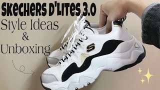 SKECHERS D’Lites 30 Nocturnal  Unboxing Review amp Style Ideas  SB Vlogs [upl. by Dick]