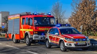 HEFTIGER AUFFAHRUNFALL Feuerwehr UbstadtWeiher im Hilfeleistungseinsatz  1 VERLETZTER [upl. by Aninotna]