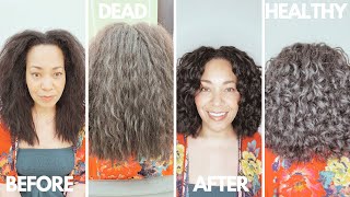 1st Curly amp Wavy Haircut at REZO SALON NYC  FULL Styling Tutorial [upl. by Strade]