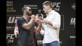 UFC 214 Tyron Woodley vs Demian Maia Staredown  MMA Fighting [upl. by Arbma]