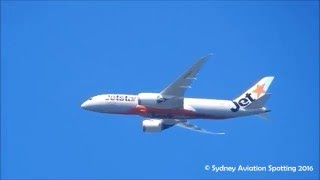 Jetstar Boeing 7878 Dreamliner VHVKH Approaching Sydney Airport [upl. by Negiam]