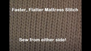 Faster Flatter Mattress Stitch Sew from either side by Diana Sullivan [upl. by Zirkle]