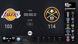 Los Angeles Lakers  Denver Nuggets  NBAPlayoffs presented by Google Pixel Live Scoreboard [upl. by Norty]