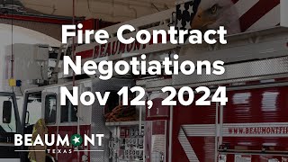 Fire Contract Negotiations Nov 12 2024 [upl. by Ahtiekal]