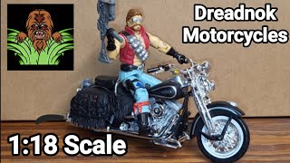 Trying 118 Scale Maisto Harley Davidson Motorcycles with vintage 375quot GI Joe Dreadnok figures [upl. by Nirahs]