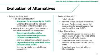 I475 PEL Public Meeting Presentation Closed Captioned [upl. by Iams]