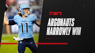 Argonauts balanced attack lead to gamewinning field goal [upl. by Earas303]