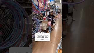 Hoola hoop contest at Walmart 👀🙀who wins [upl. by Etnoved]