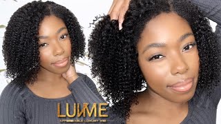 THE PERFECT SUMMER WIG THROW ON amp GO GLUELESS 4C KINKY EDGE JERRY CURLY 12 INCH BOB WIG LUVME HAIR [upl. by Gavrilla638]