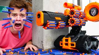 Nerf War Humans Vs Robots [upl. by Mazonson]