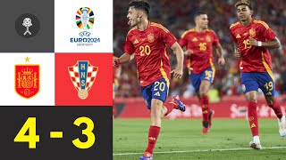 7 Tore Spektakel  Später ModricTreffer reicht nicht  Spanien vs Kroatien 43  EM 2024 [upl. by Andrei]